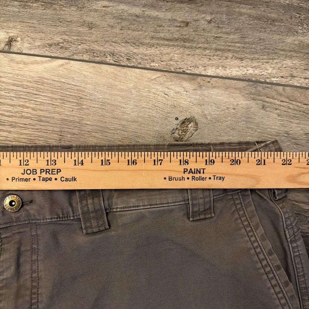 Duluth Trading Flex Fire Hose Sweat Management Chino Pant Men 44x30 Gray Stretch - Picture 7 of 9